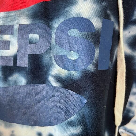 Pepsi Graphic Tie Dye Crop Hoodie - Picture 5 of 12